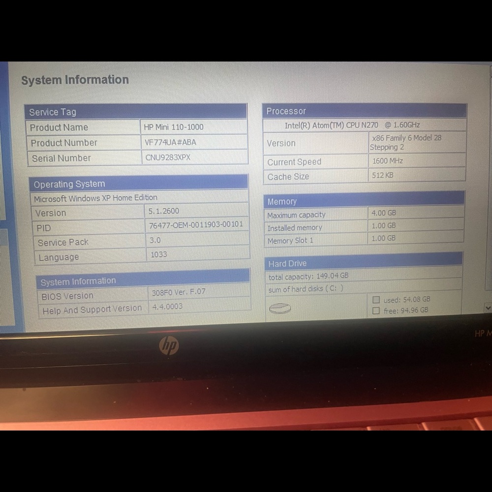 Light pink HP Mini 110-1000 - Picture 13 of 16